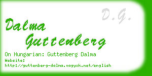 dalma guttenberg business card